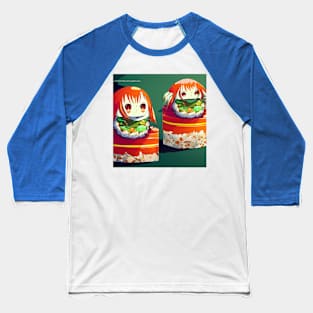 Kawaii Anime Sushi Baseball T-Shirt